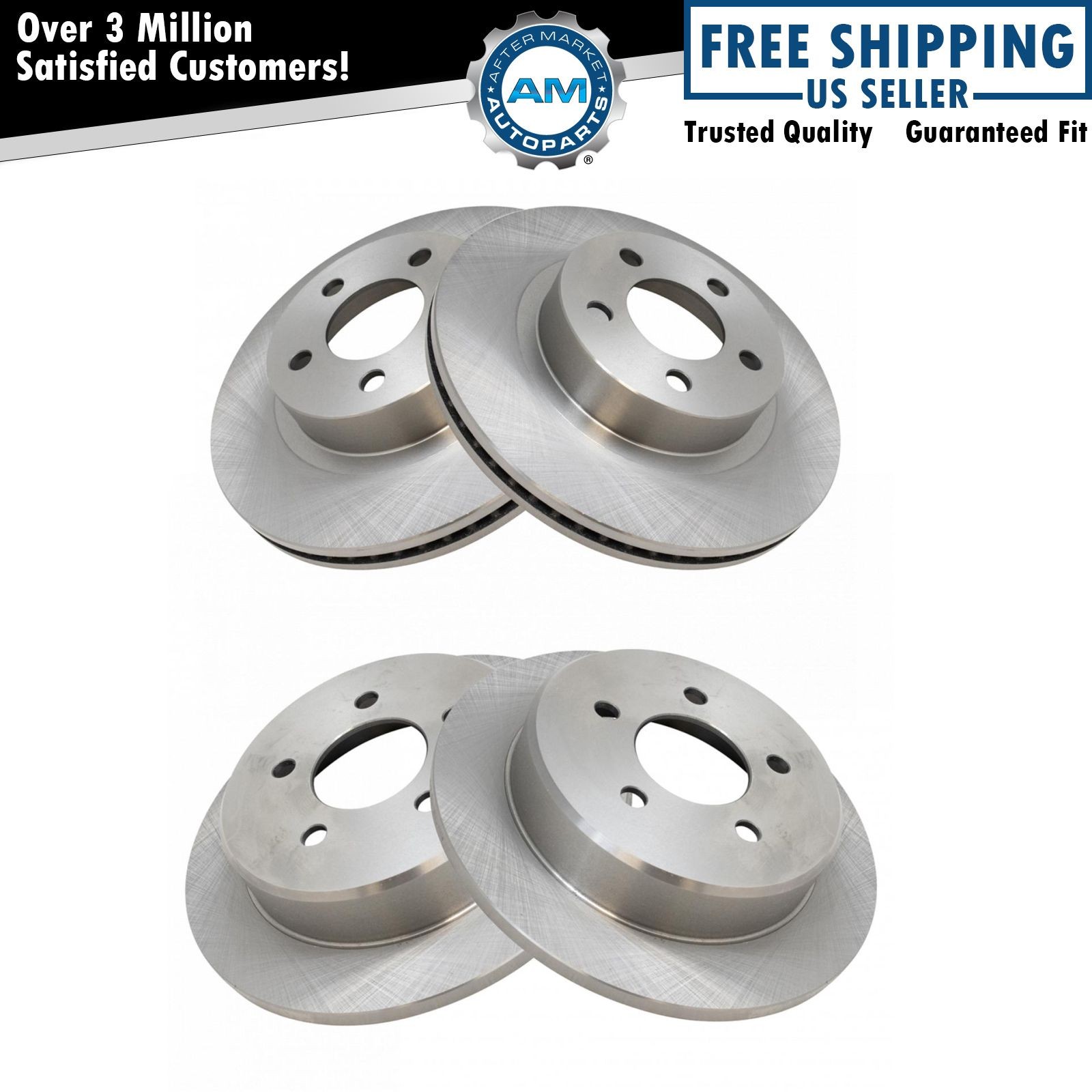 Front & Rear Brake Rotors Set For 2001-2002 Ford Explorer Sport