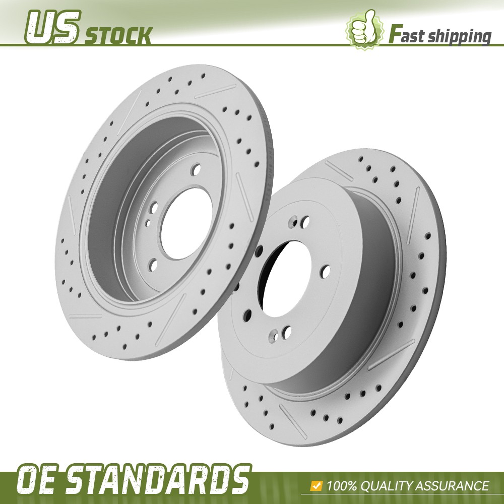 302mm Rear Disc Brake Rotors for 2017- 2022 Kia Sportage w/ Manual Parking Brake
