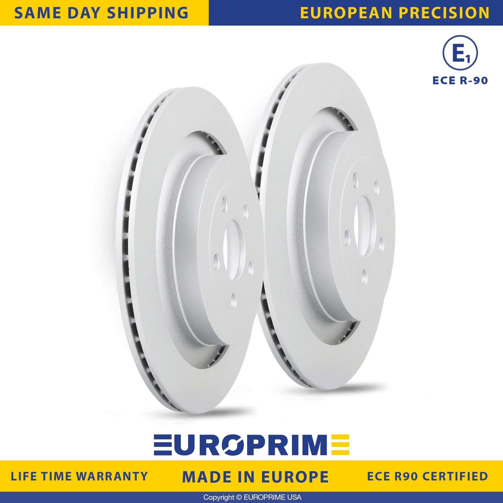 13.58 inch Rear Disc Brake Rotors Set for 2019-2024 Ford Edge Lincoln Nautilus
