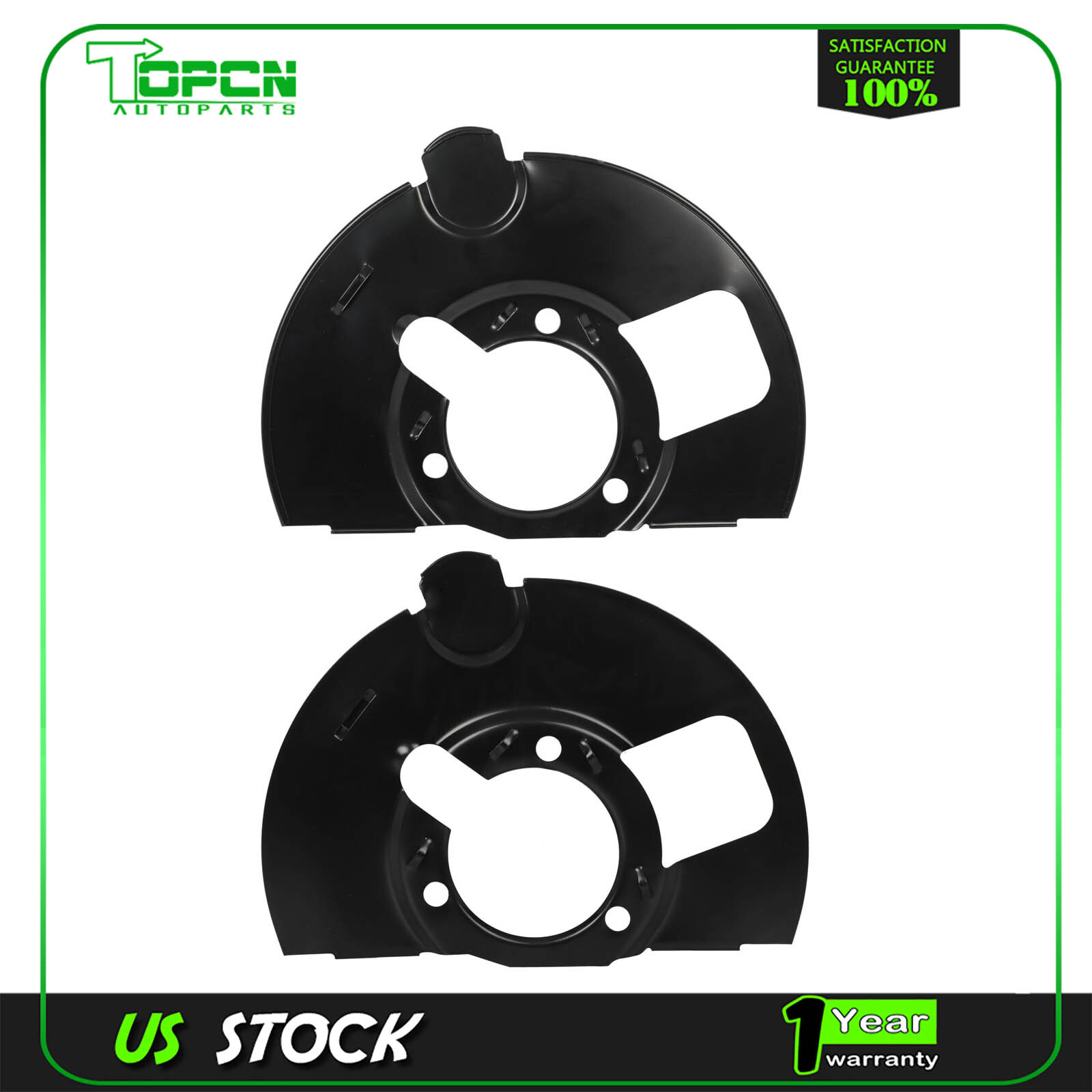 Front LH & RH Side Brake Dust Shields for 14-20 Chevrolet 20971875 20971876