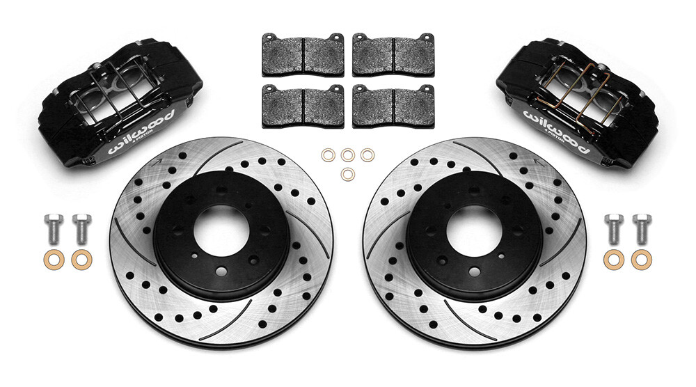 Wilwood Forged DPHA Front Caliper Slotted Rotor Pad Kit For Honda Acura 262mm