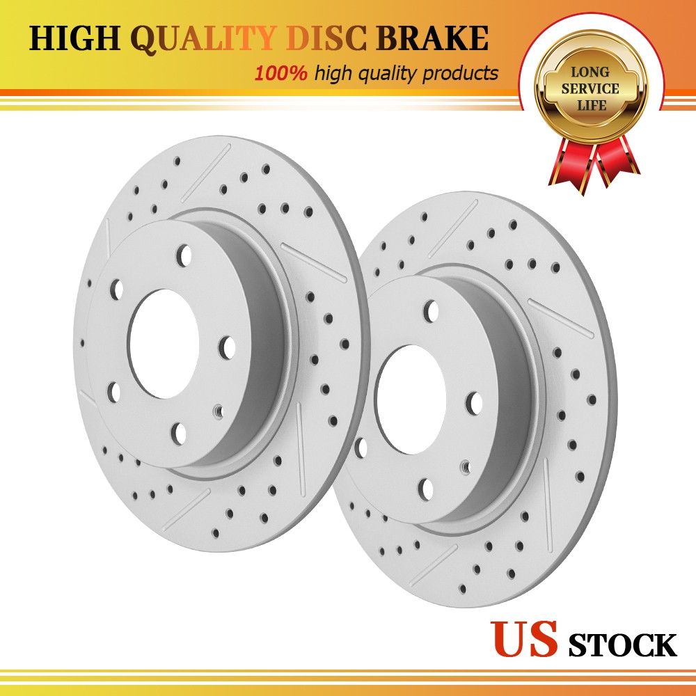 10.43 inch (265mm) Pair Rear Disc Brake Rotors for Mazda 3 Sport CX-3 CX-30