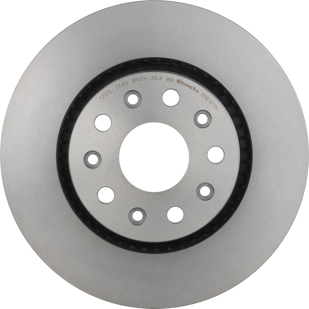 Brembo 09E12711C02 Brake Rotor Prime Vented Wheel Bolt Pattern 5 x 127mm Single