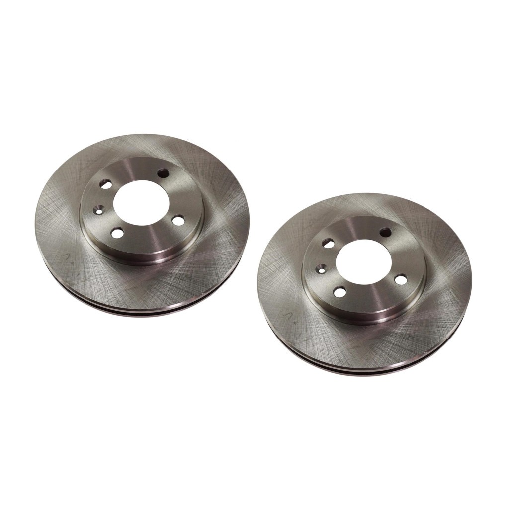 For Volkswagen Cabrio 1995-2002 Brake Discs Front | Pair | Cast Iron | Natural