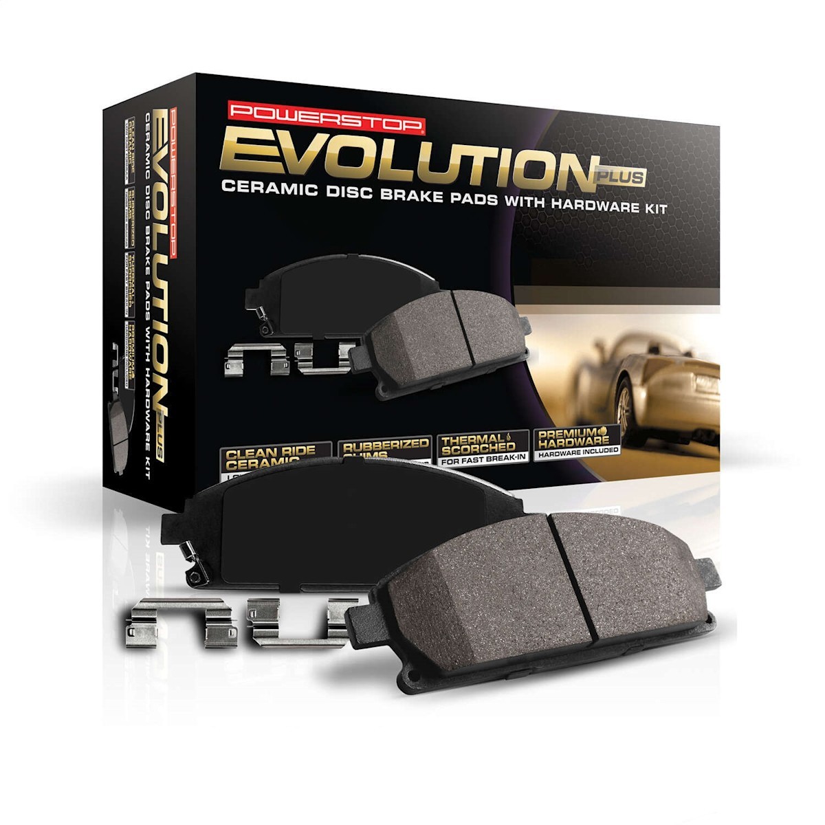 17-1240 Powerstop Brake Pad Sets 2-Wheel Set Front for Volvo S60 Cross Country