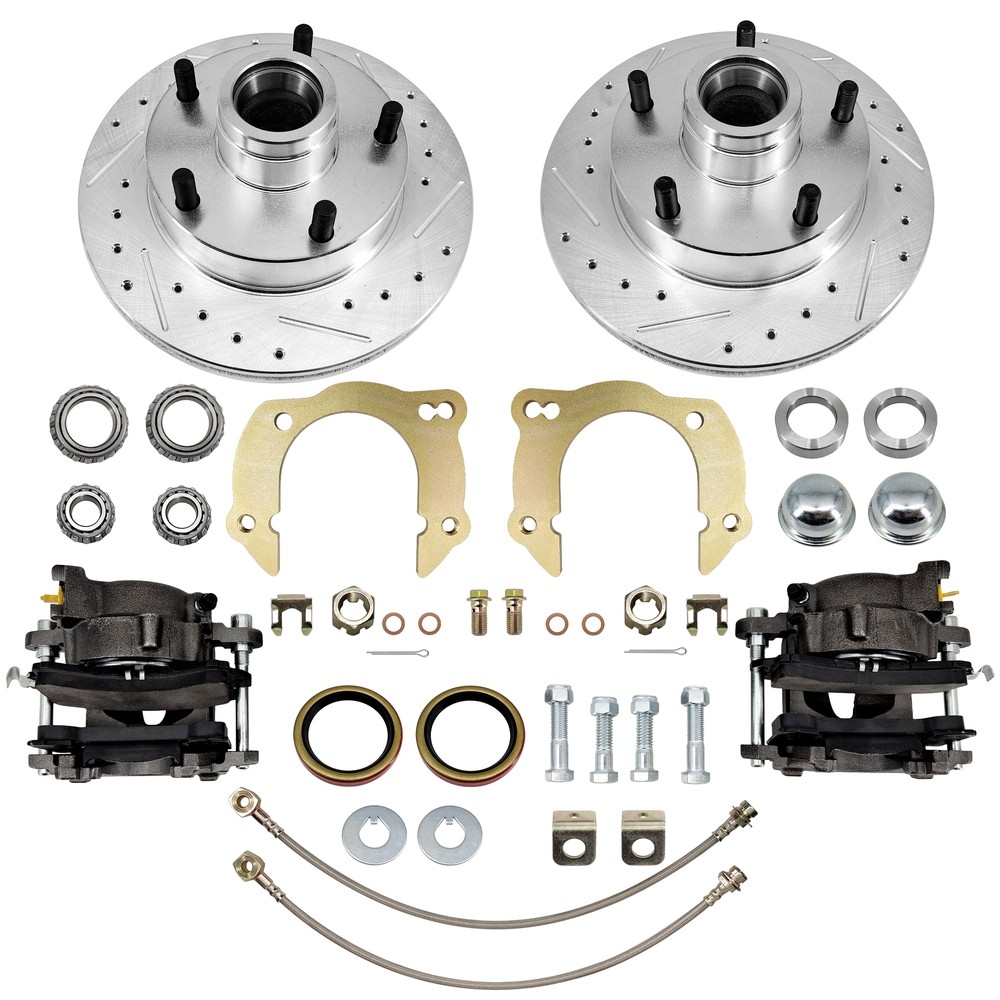 NEW For 1949-1954 Classic Cars 9.25″ Metric Disc Brake Kit, 5×4.5″ Bolt Pattern