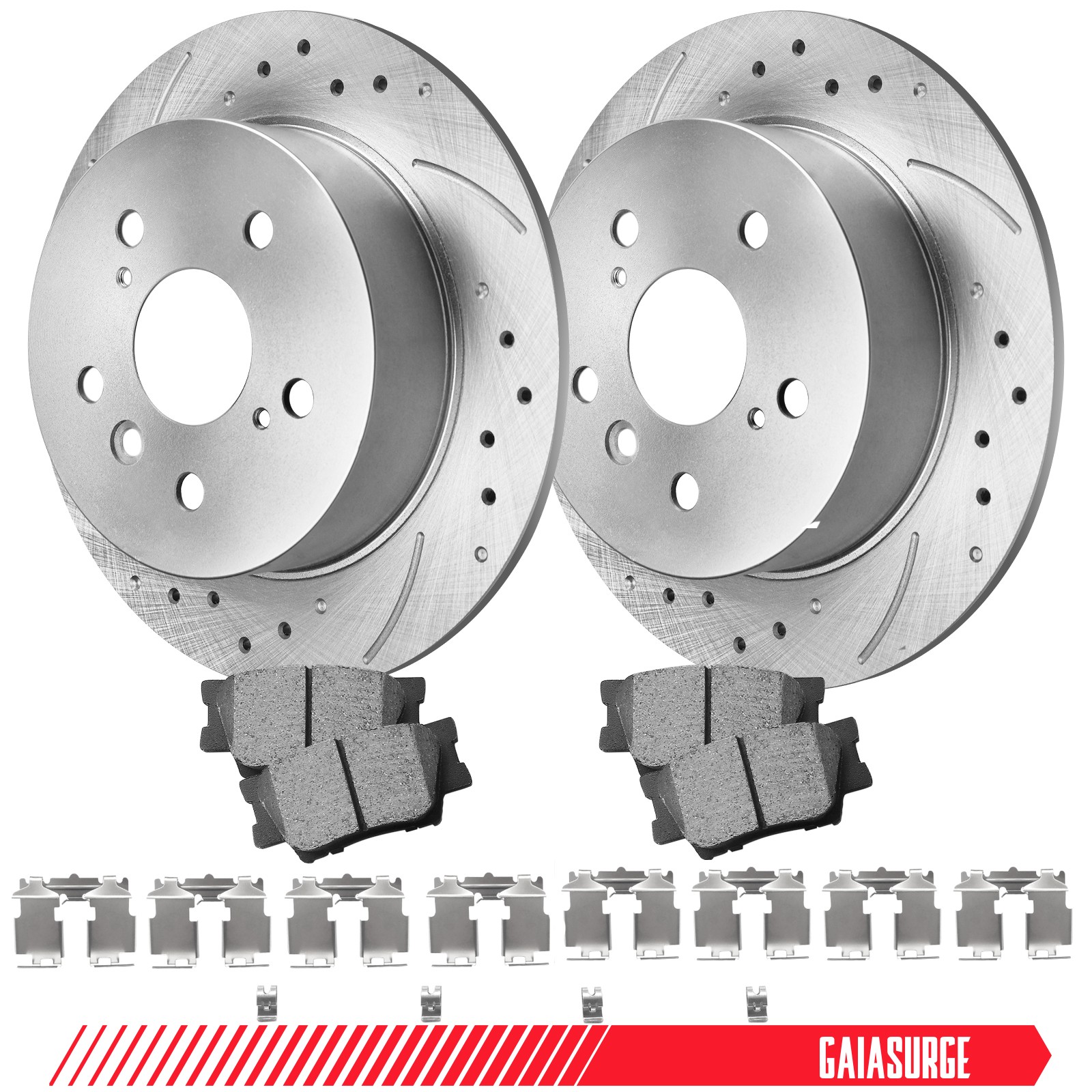 Front Rear Disc Rotors Ceramic Brake Pads for Toyota Avalon Camry Lexus ES350