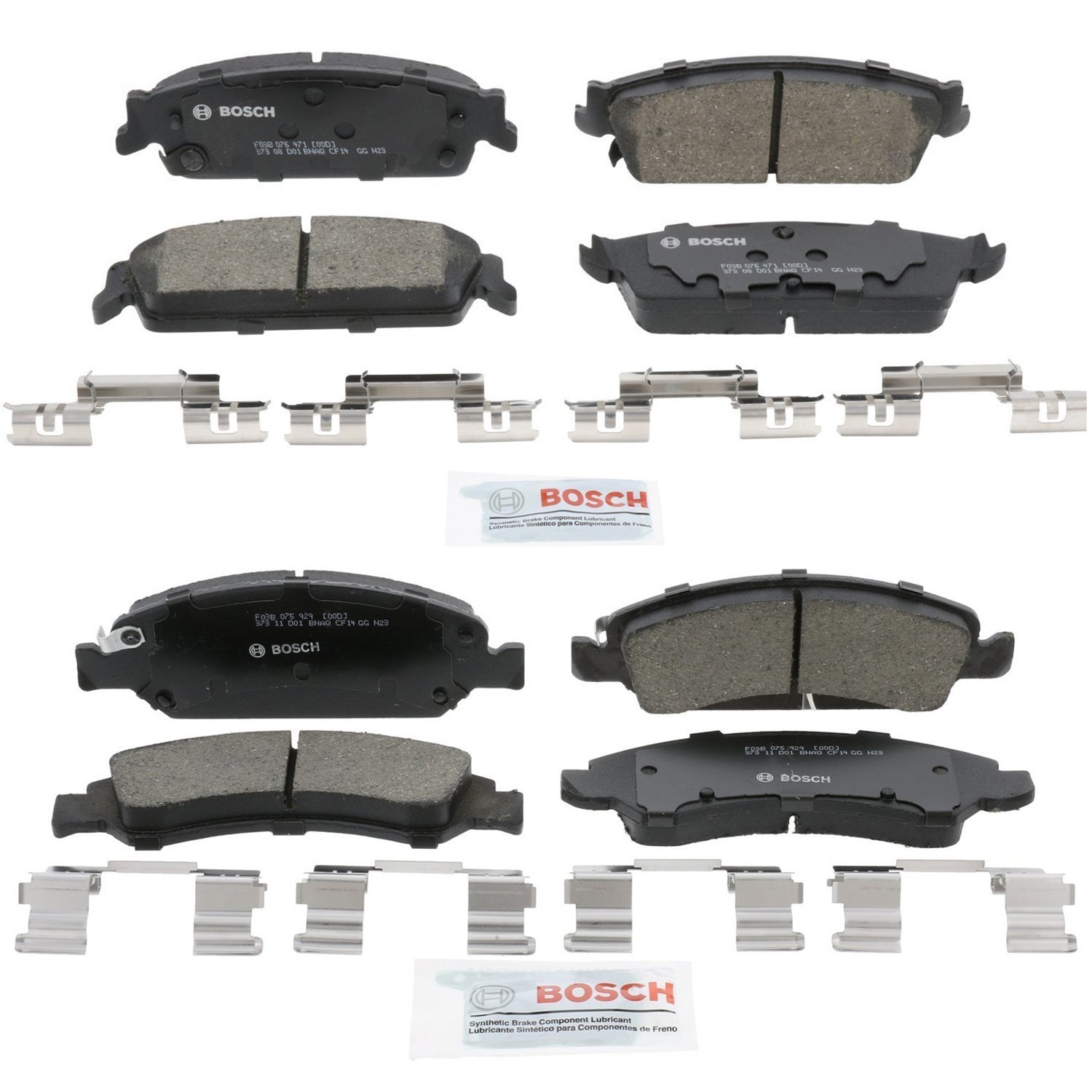 Bosch OEM Front & Rear Ceramic Brake Pads Kit For 2009-2014 Chevy Suburban 1500
