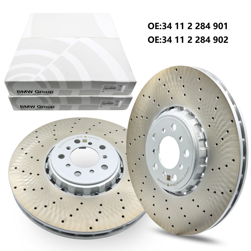 Front Brake Disc Rotors OEM Performance 395mm Pair For BMW F85 X5M F86 X6M