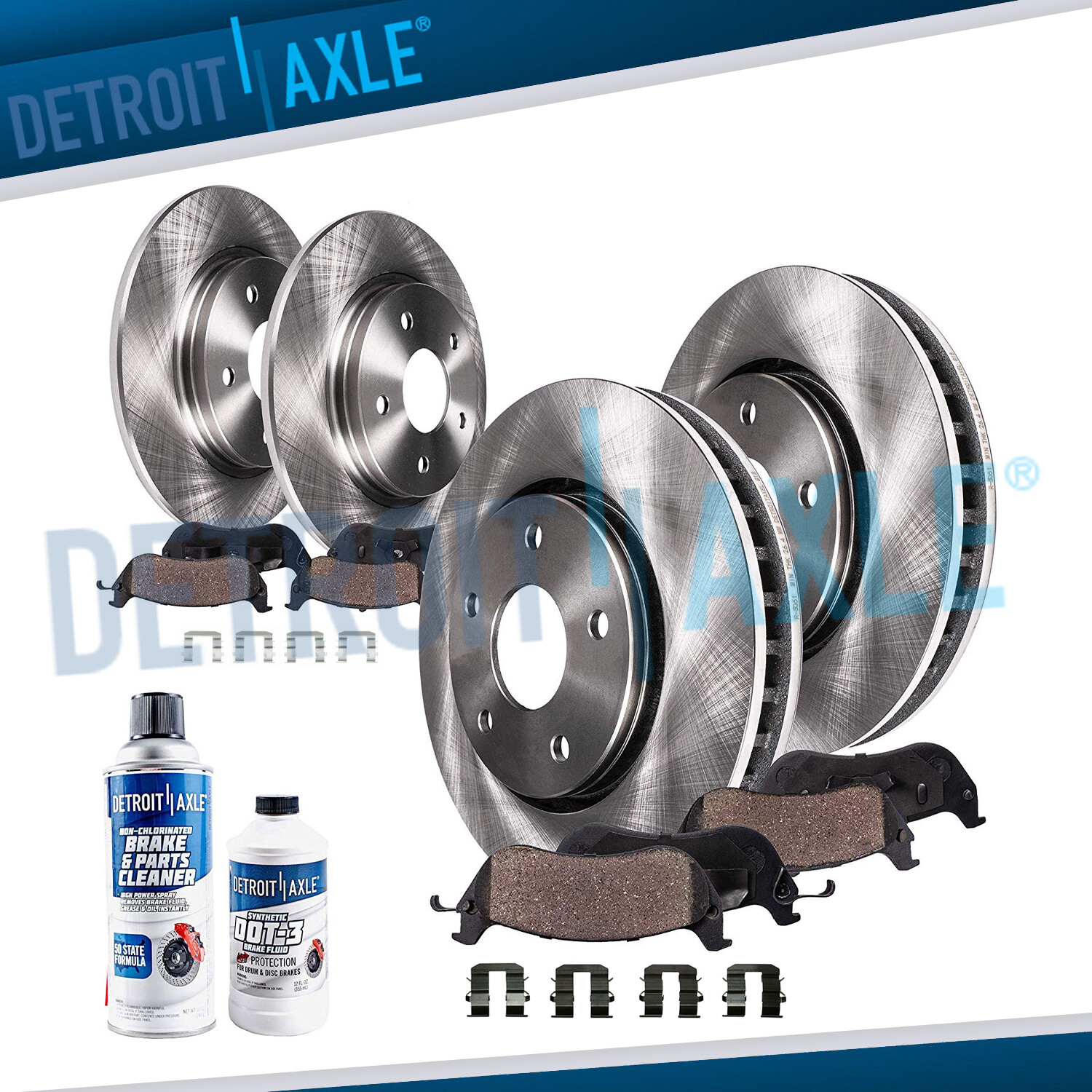 AWD 284mm Front & Rear Brake Rotors + Brake Pads Kit for Hyundai Tucson Sportage