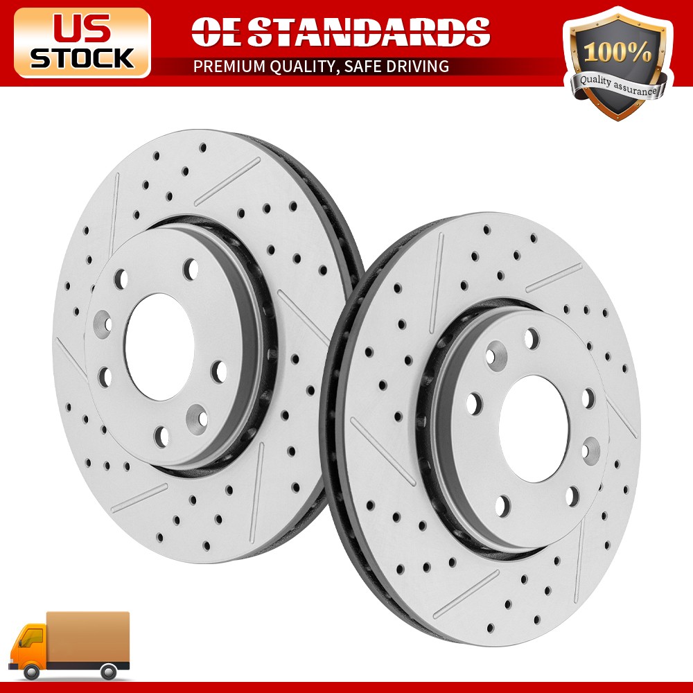 11.02 inch (280mm) Front Drilled Brake Rotors for 2020 – 2025 Nissan Sentra