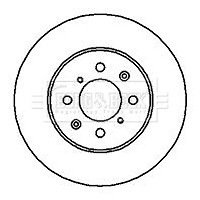 Borg & Beck 1x Brake Disc Pair BBD4081 – BRAND NEW – GENUINE – 5 YEAR WARRANTY