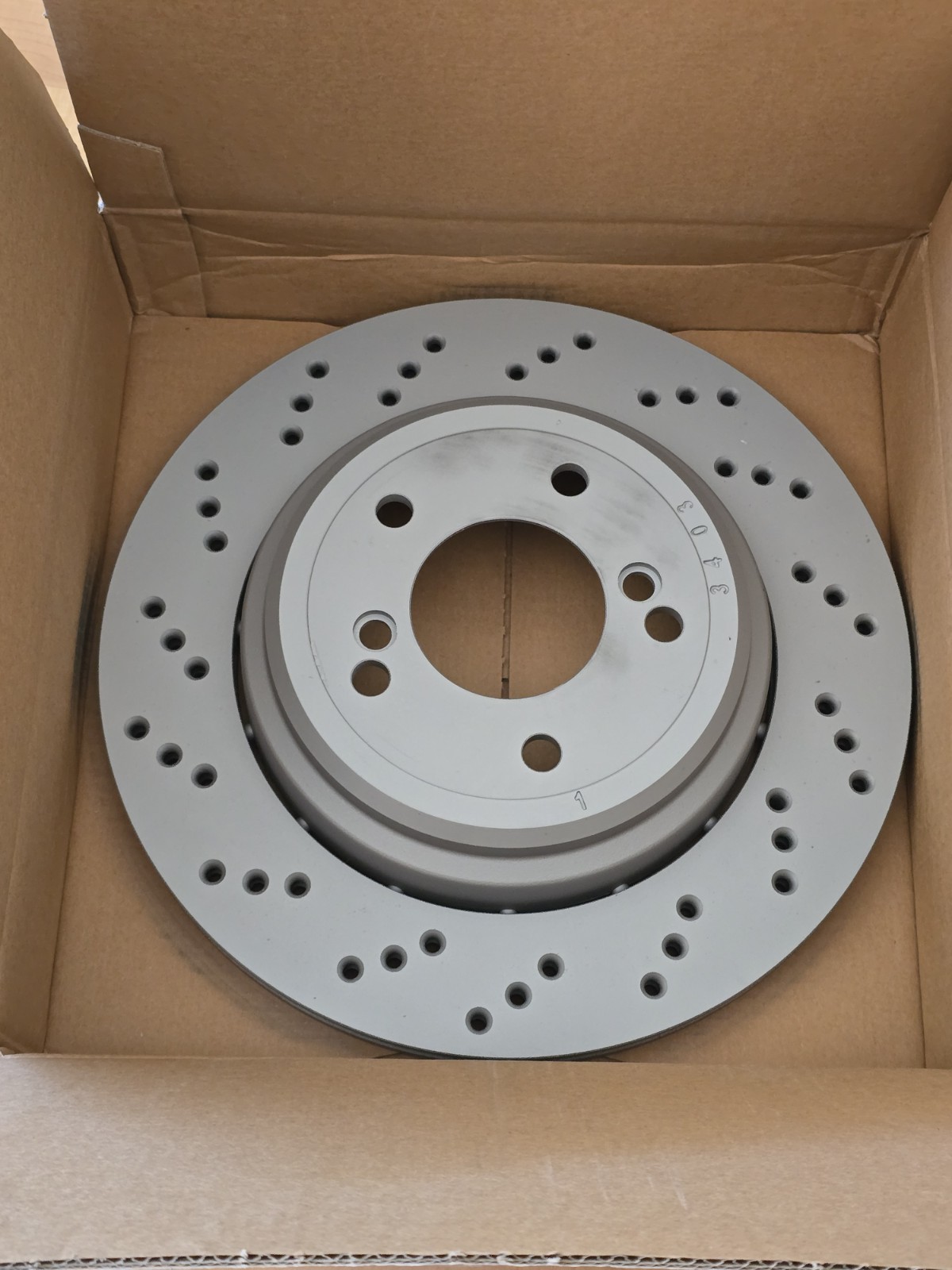 Pair L&R Zimmerman Rear Brake Rotors for BMW E46 M3 Z4 34212282303 & 34212282304