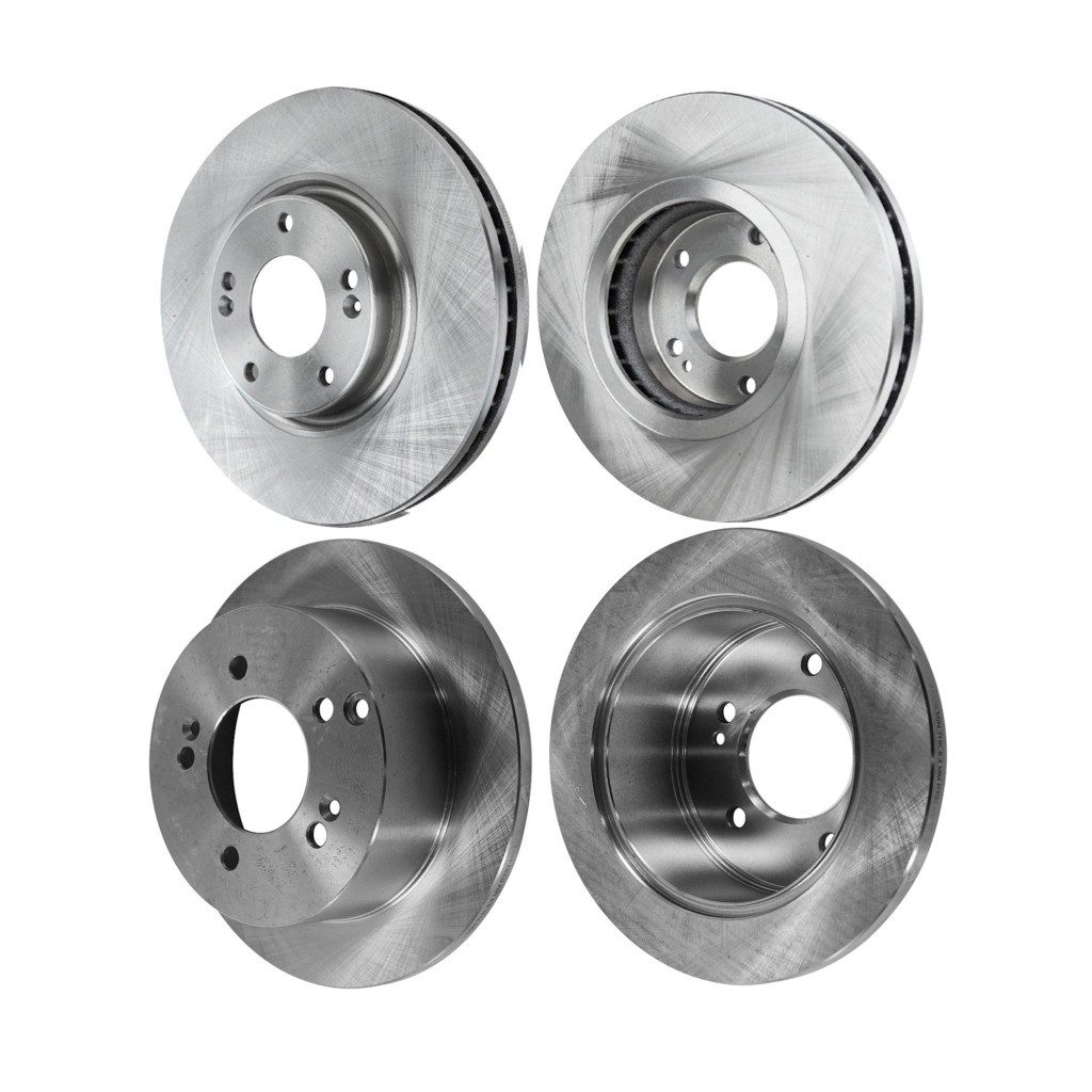 For Hyundai XG350 2004 2005 Brake Discs Front and Rear 4-Wheel Set | Cast Iron