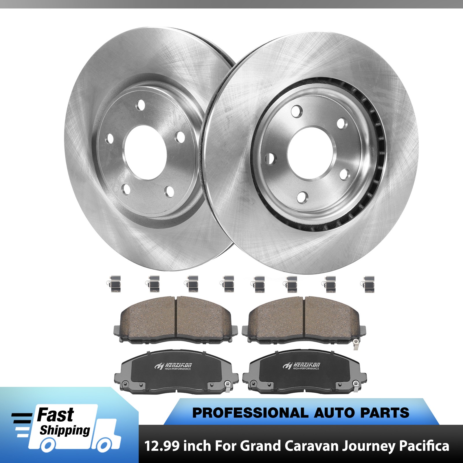 Front Rotors Brake Pads Kit for Grand Caravan Journey Pacifica Town & Country