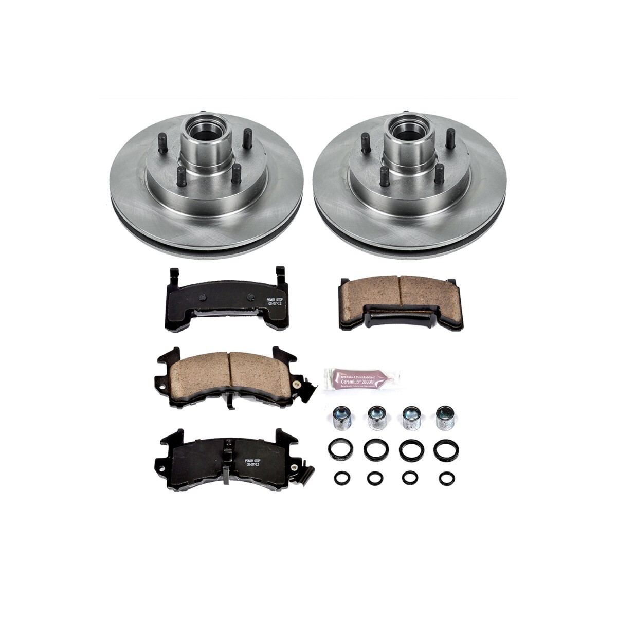 KCOE8437 Powerstop 4-Wheel Set Brake Disc and Caliper Kits Front & Rear for S10