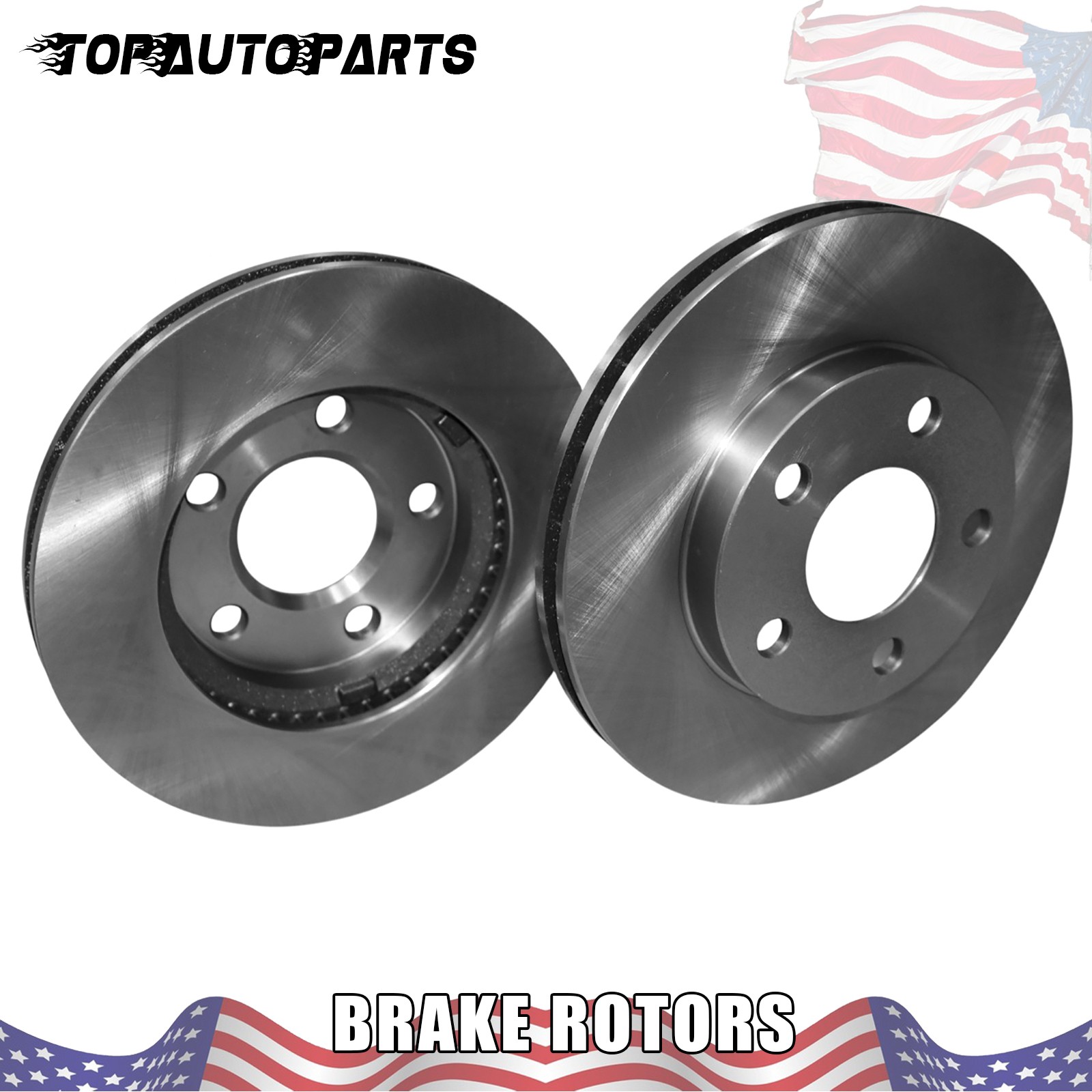 2pcs Front Disc Brake Rotors for Chevy Classic Malibu Pontiac Grand Am 1997-2005