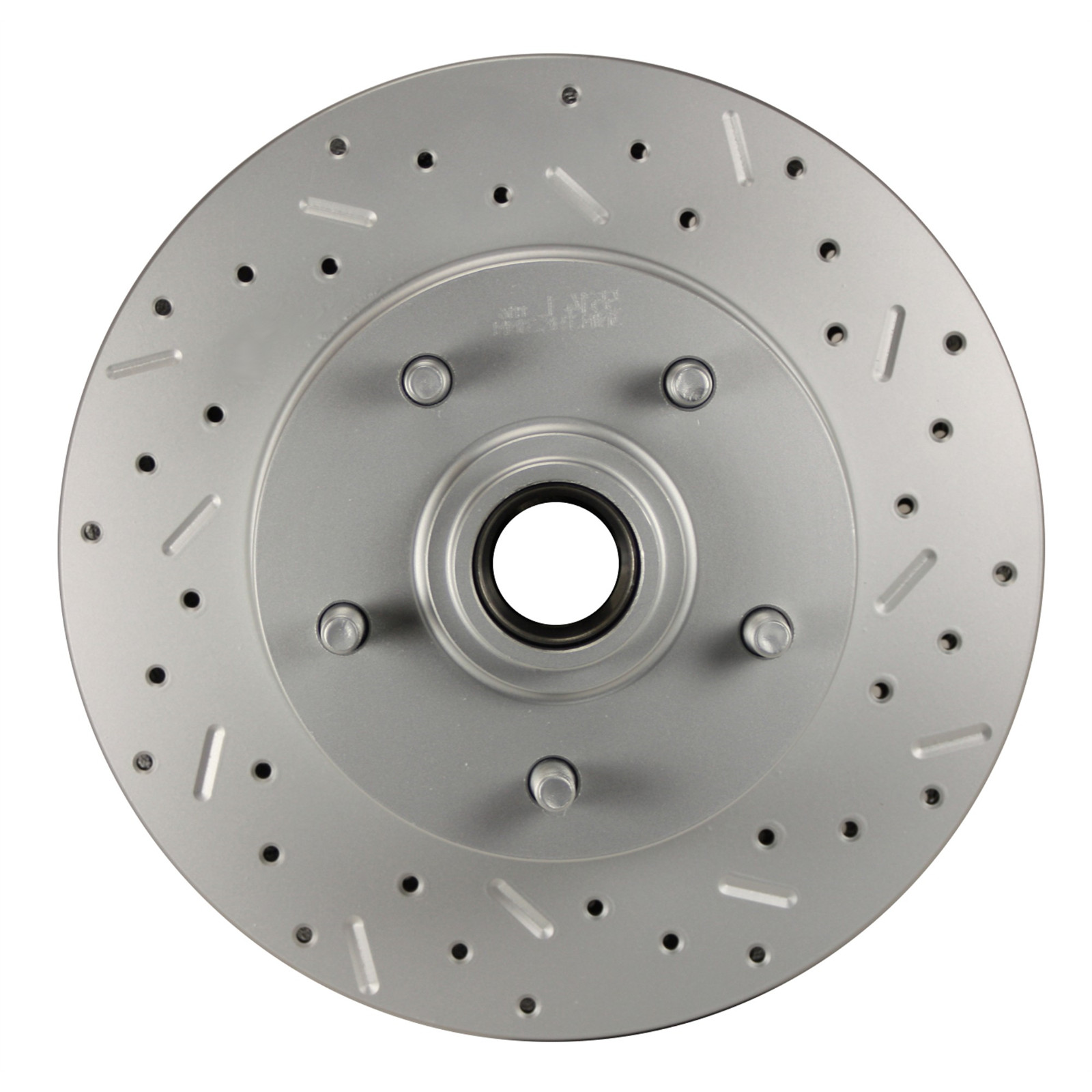 LEED Brakes -5514 RCDS Cross drilled slotted front rotor GM single piston cars