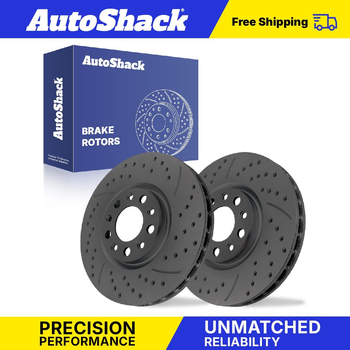 Front Drilled Slotted Brake Rotors Pair for Chrysler 200 Dodge Dart 2.4L