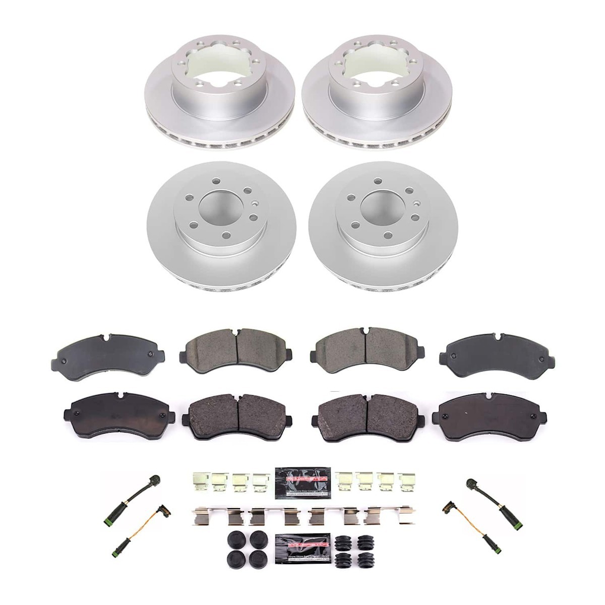 Powerstop Rear 2 Wheel 303mm Discs & Pads Kit for Sprinter 3500 3500XD 4500