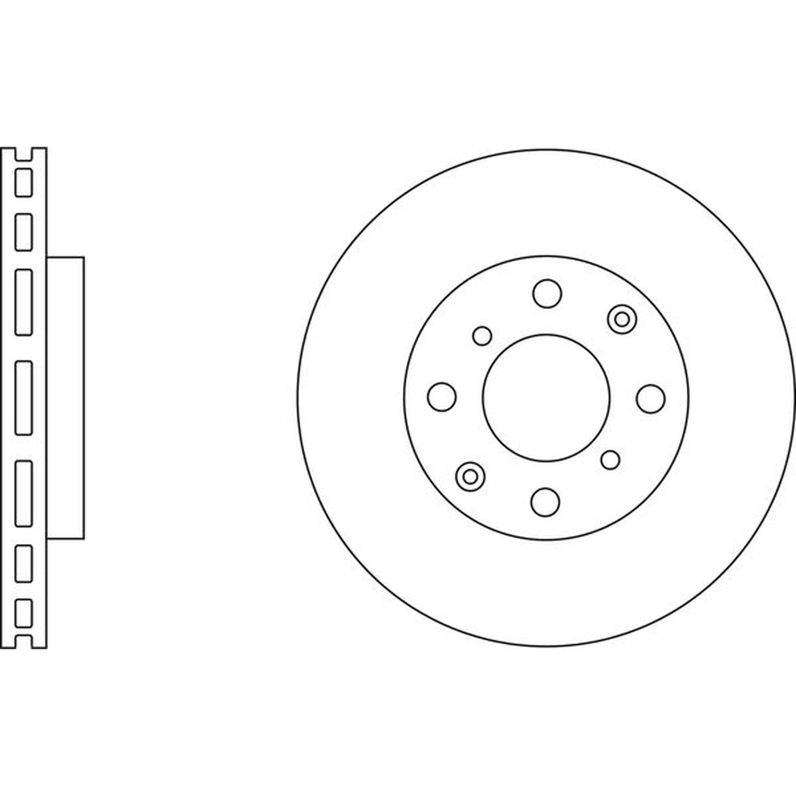 Apec Blue Brake Disc – Front SDK6235 Fits Honda Fit & Jazz & Logo – OE Spec.