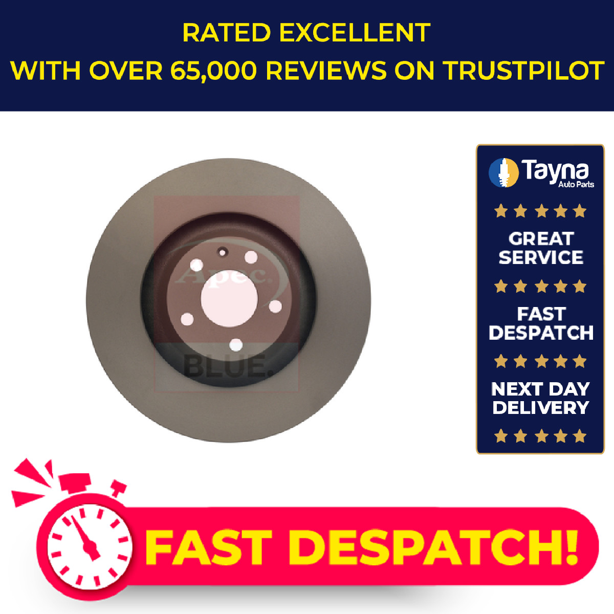 2x Brake Discs Pair Vented fits AUDI A6 C6 2.7D Front 04 to 11 347mm Set Quality
