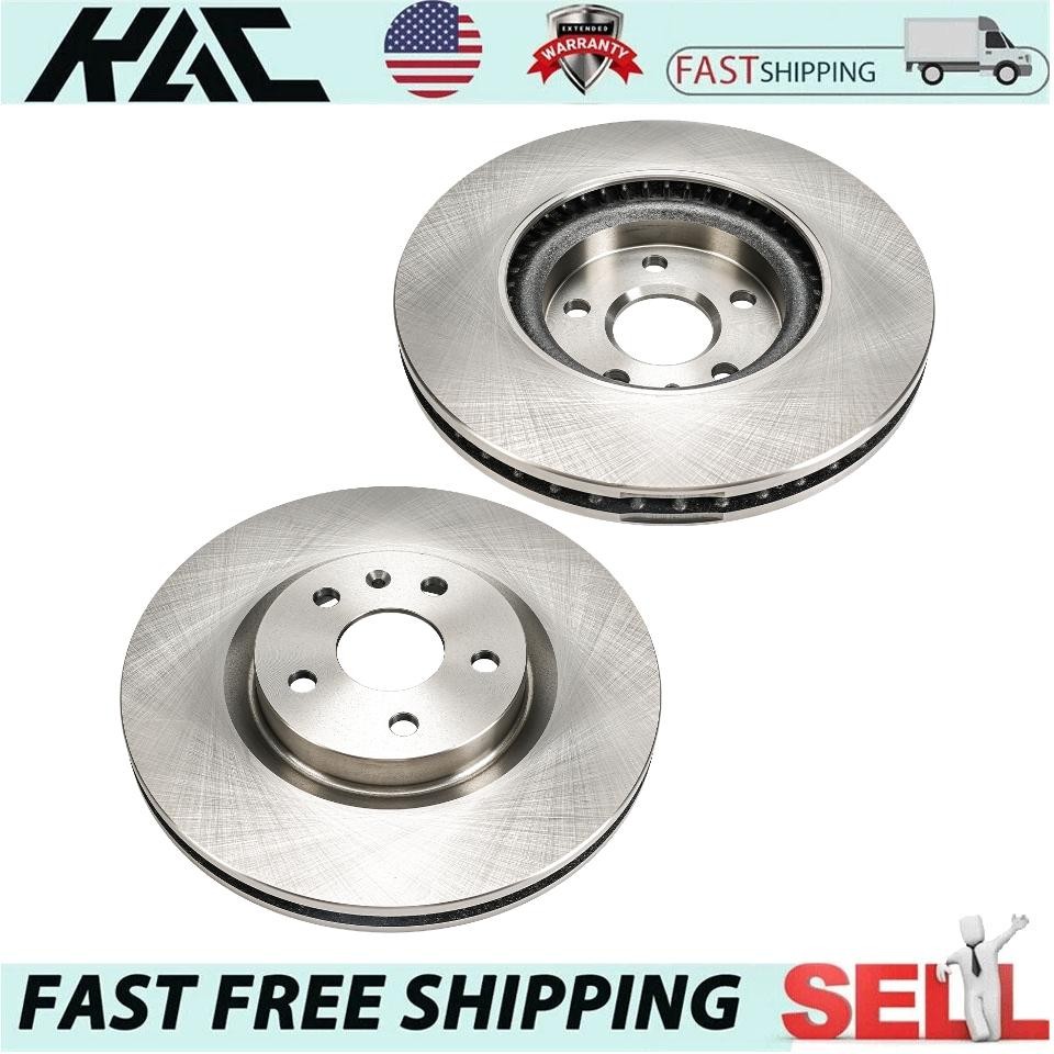 2x Front Vented Brake Rotors Kit for 2008-2013 CTS 2020-2025 Corvette 55156