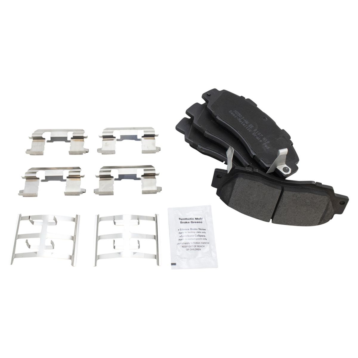 TRQ Front Performance & Brake Rotor & Metallic Pad Kit w/Chemicals
