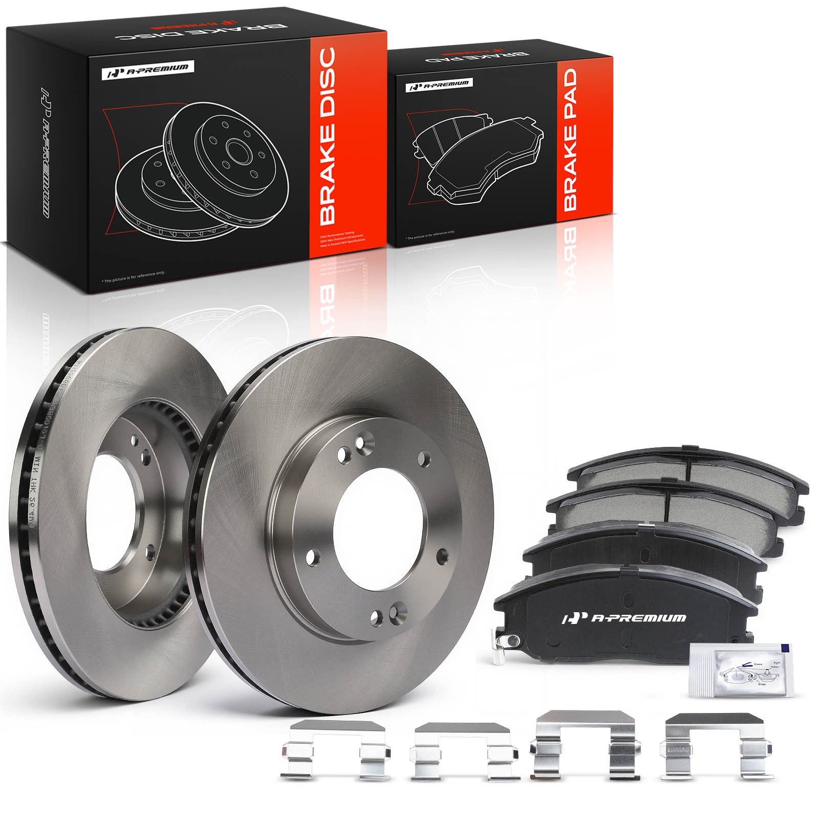 6Pcs Disc Brake Rotor & Ceramic Brake Pad Rear for BMW F10 528i 535d 535i xDrive