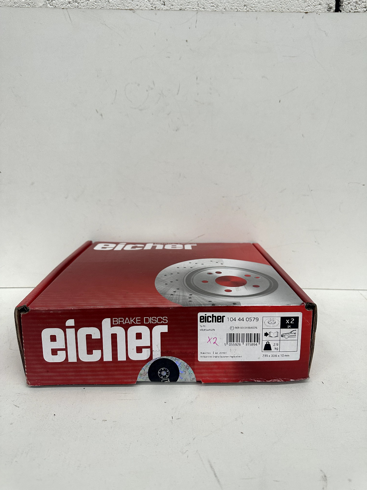 FRONT Brake Discs x2 239mm FOR SEAT AROSA VW POLO EICHER 104440579 6N0615301