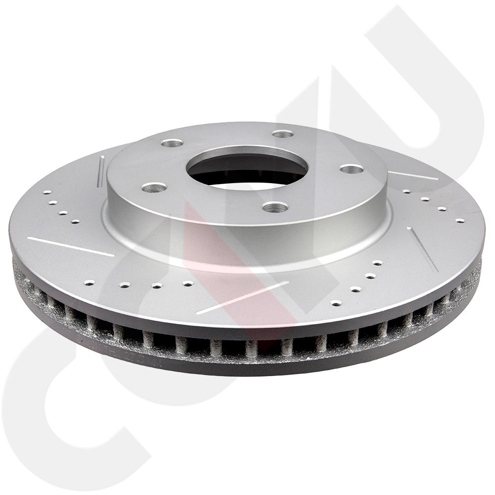 Front Drilled & Slotted Brake Rotors For 1998-2004 Chevy GMC S10 Blazer Jimmy
