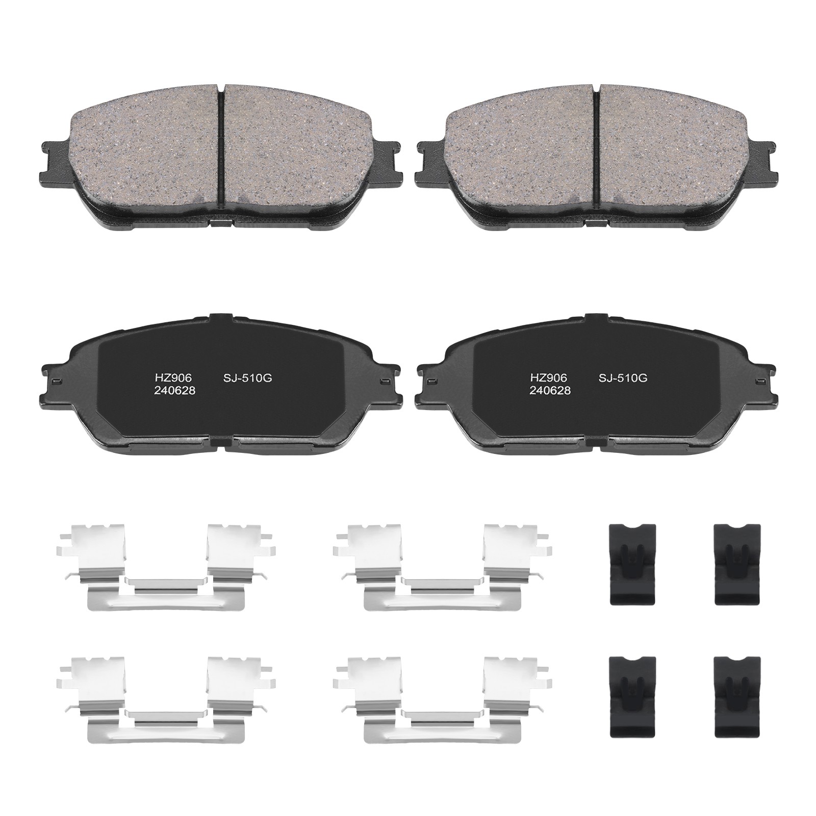 Front Disc Rotors P-906A Brake Pads Ceramic for Toyota Sienna 2004-2010 R-31314