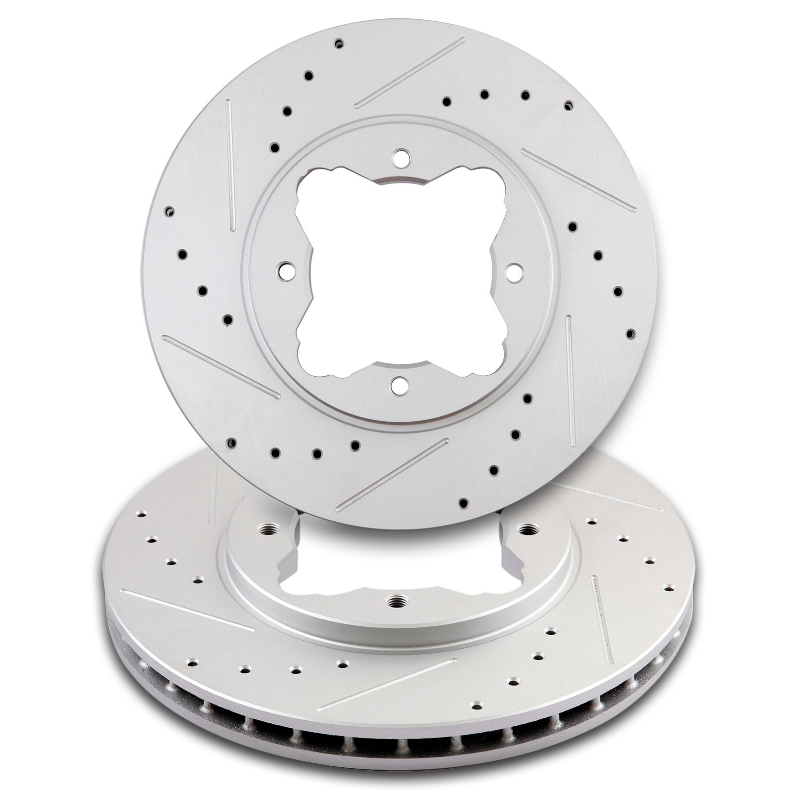 Front Brake Rotors Discs For Acura CL Honda Accord Slotted Drilled And Slotted