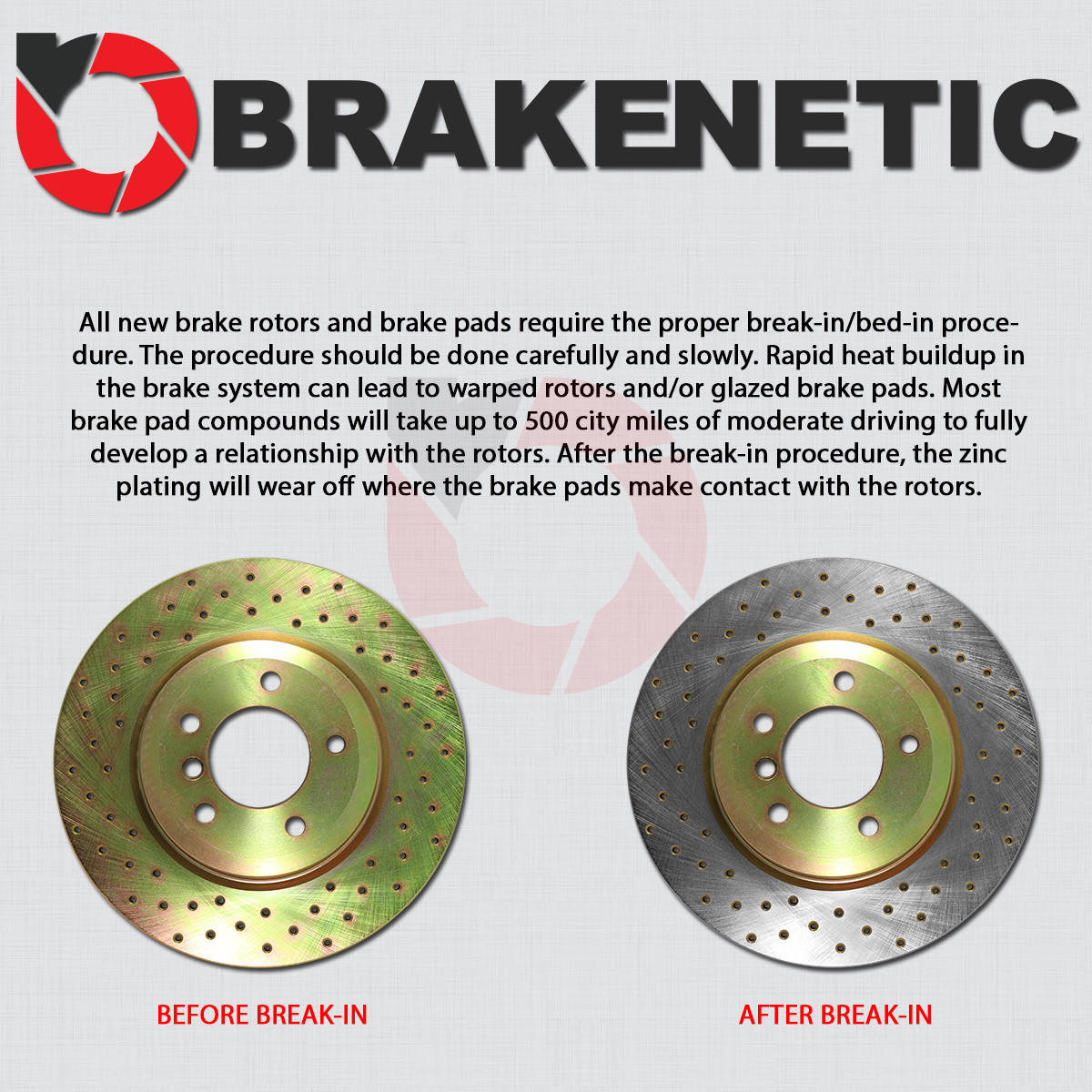REAR SET BRAKENETIC Sport Cross Drilled Brake Rotors 272mm BNS33131.CD