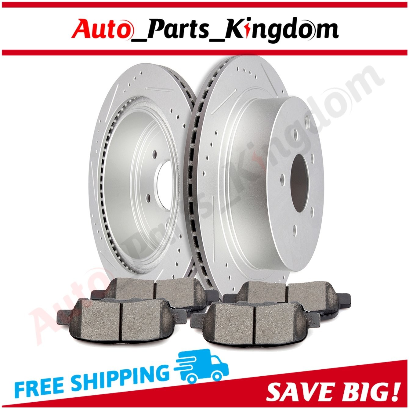For Infiniti FX35 M35h Q70 Nissan Murano Quest Rear Ceramic Brake Pads Rotors