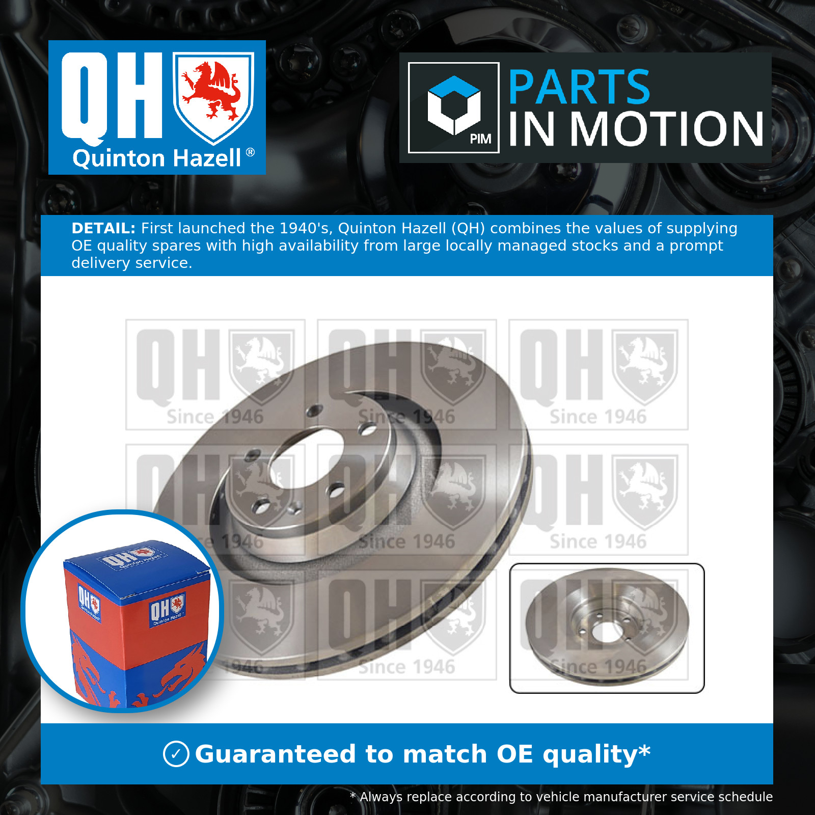 2x Brake Discs Pair Vented fits AUDI A6 C6 2.7D Front 04 to 11 347mm Set QH New