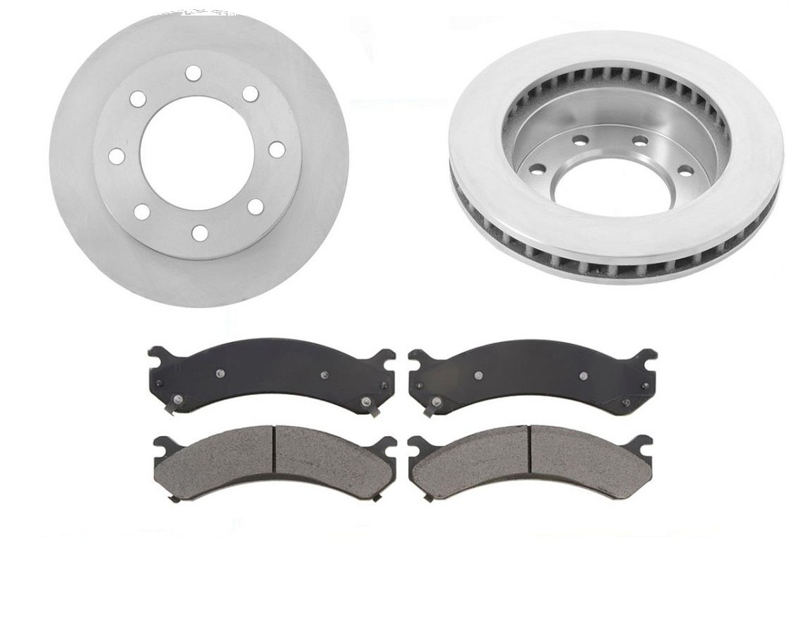 Fits For 2003-2009 H2 Hummer Front Brake Rotors & Heavy Duty Ceramic Brake Pads