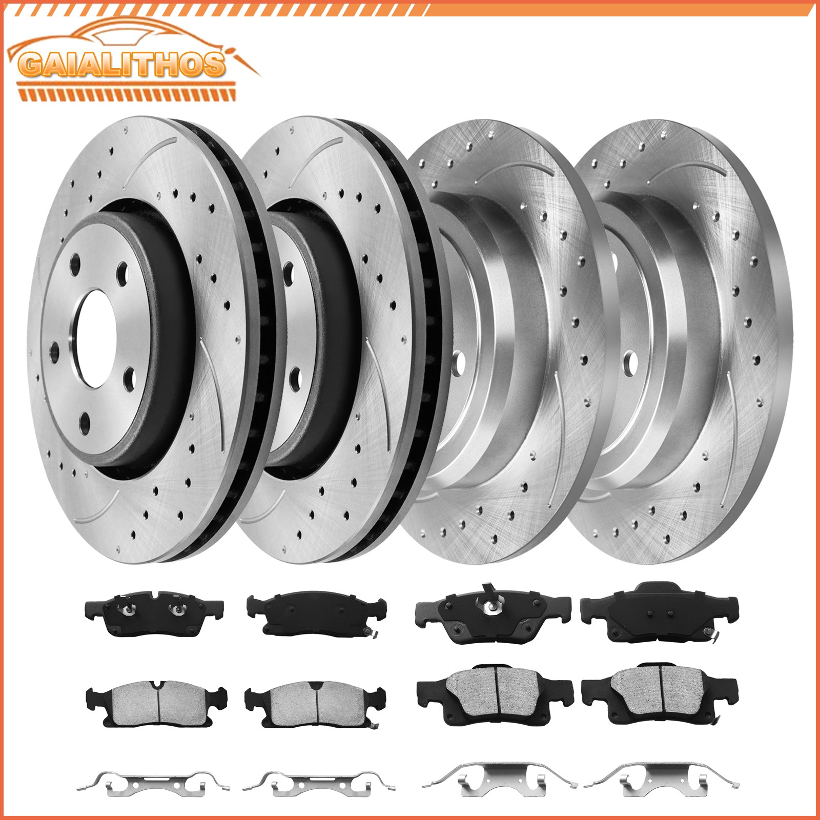 330mm Front Rear Rotors Brake Pads for Grand Cherokee Dodge Durango 2011 – 2020