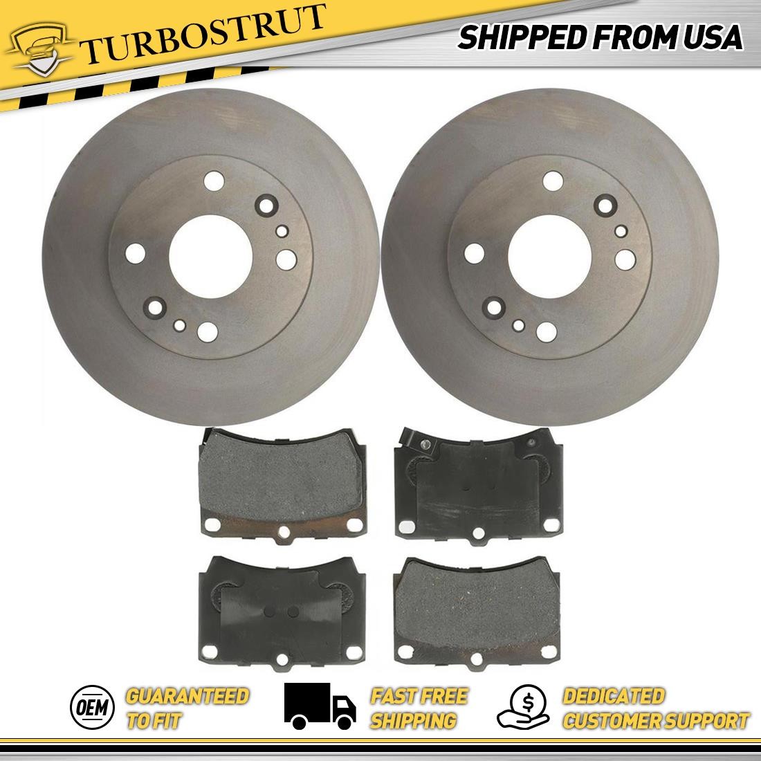 Front OE Brake Rotors Brake Pads Kit For 1994-1997 Ford Aspire