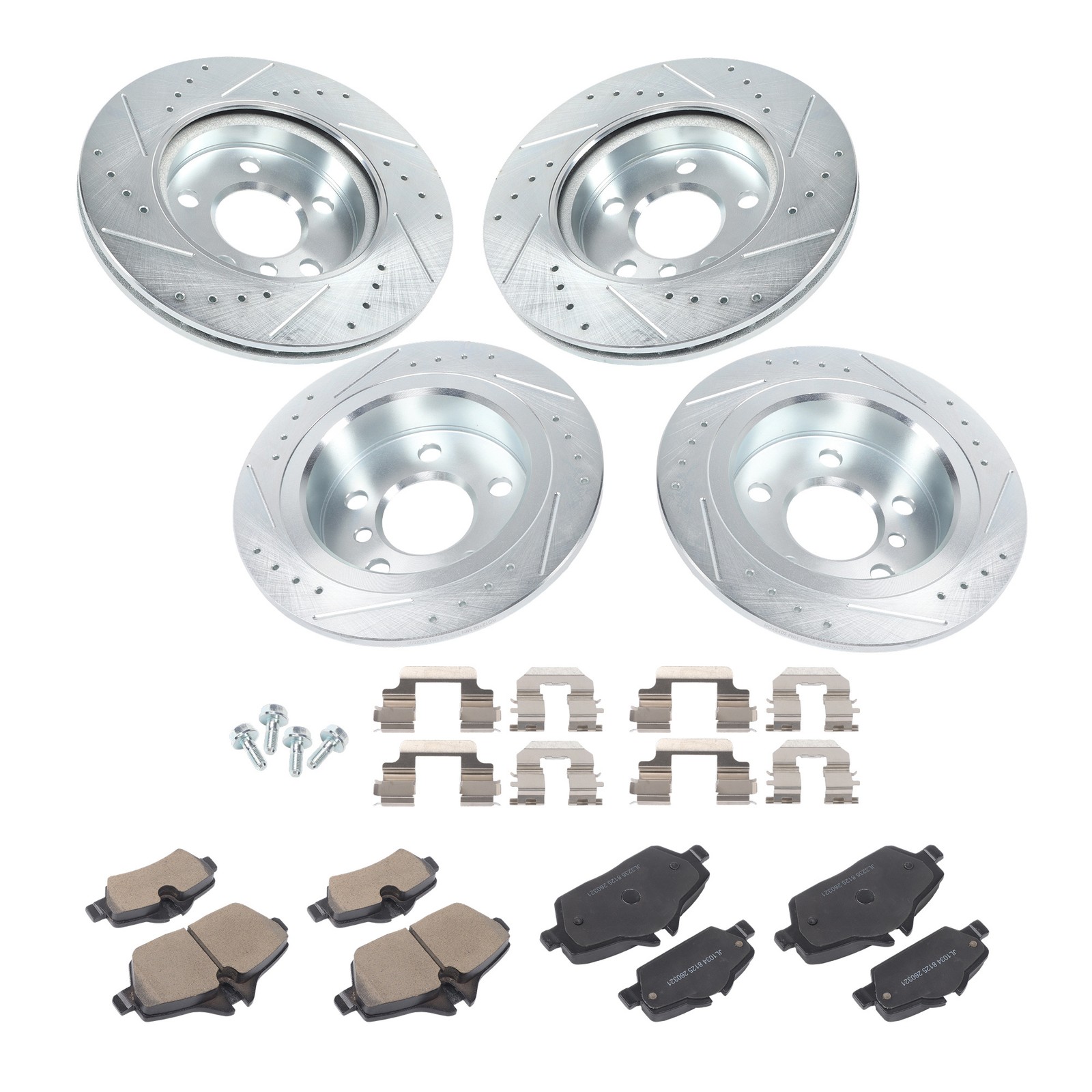 Labwork Drilled Brake Rotor & Brake Pads For Mini Cooper F56/F57 15-16 L3 1.5L