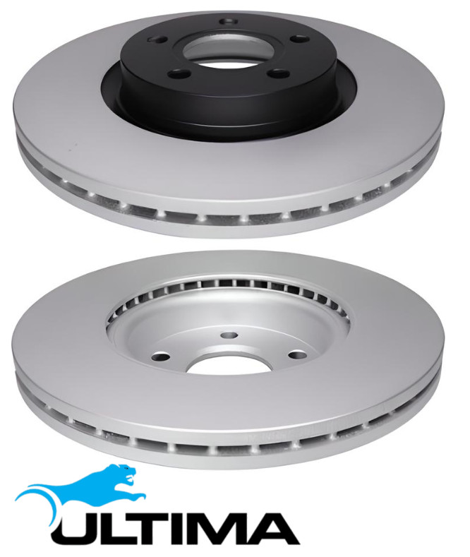 ULTIMA FRONT VENTED DISC BRAKE ROTORS FOR FORD KUGA TF M8MA M9MA 1.5 I4 OD 300MM