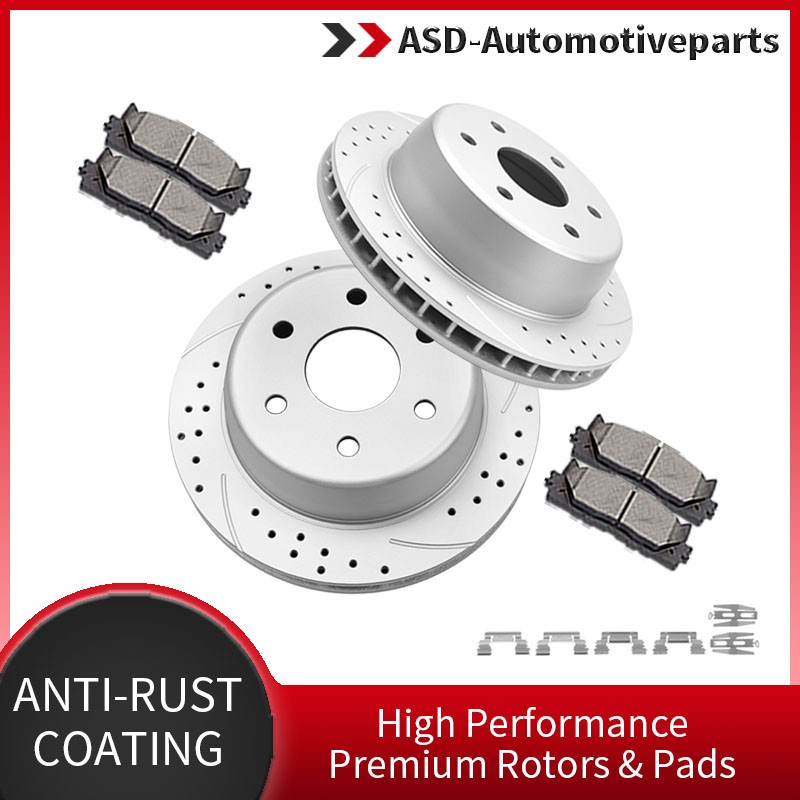 330mm Rear Rotors Brake Pads for Chevy Tahoe Silverado Suburban GMC Sierra 1500