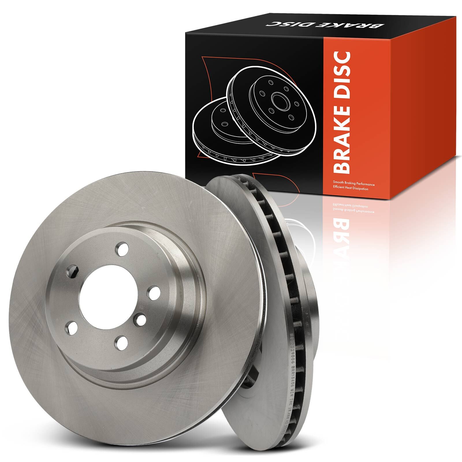 2x Front LH & RH Disc Brake Rotors for BMW E65 745i 745Li 02-05 750i 760i 04-06