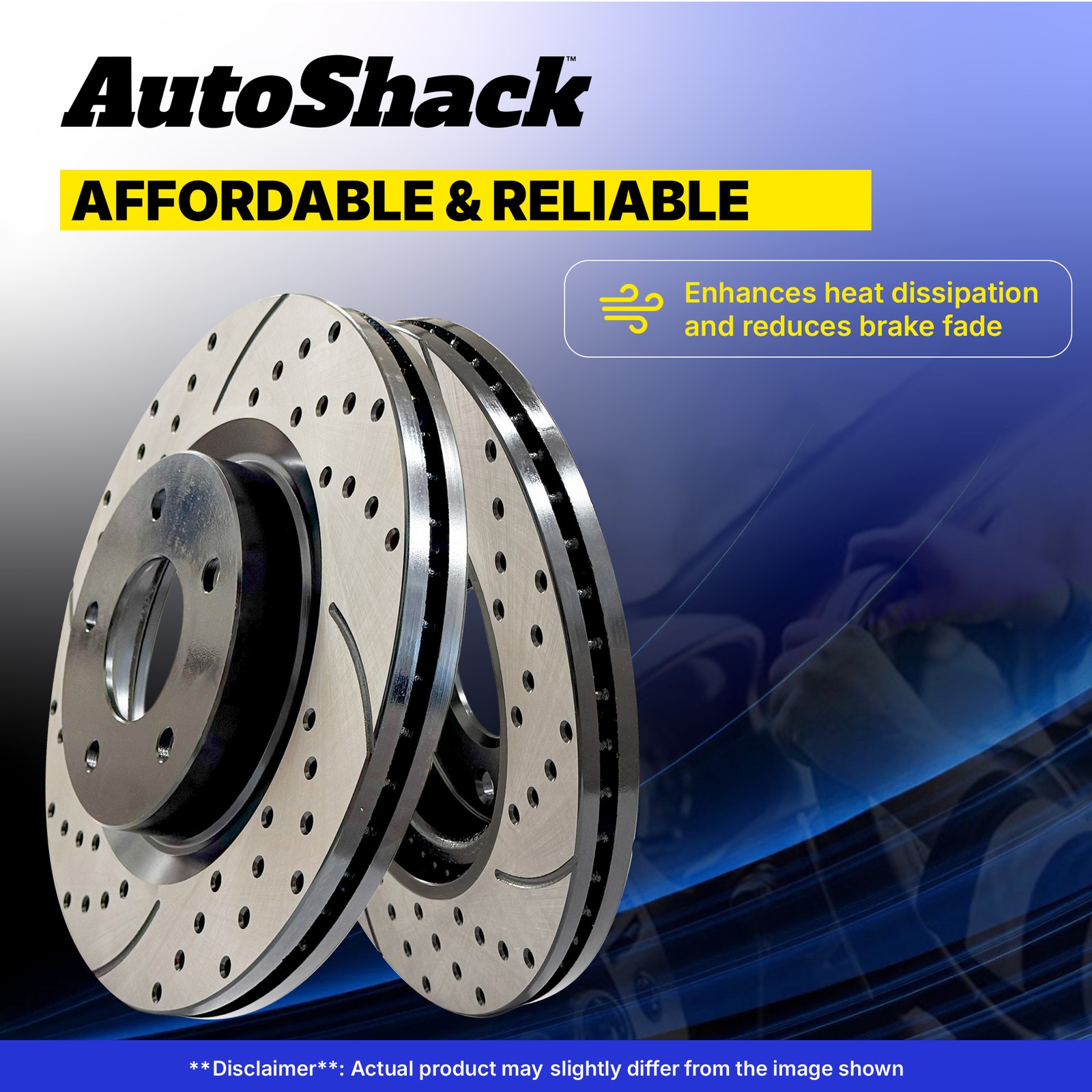 Front Drilled Slotted Brake Rotors for Mazda, CX-5 2019-2025