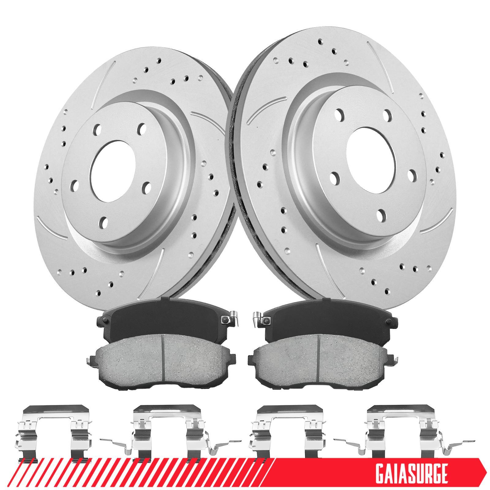Front Disc Rotors + Brake Pads for 2007 2008 2009 2010 2011 – 2013 Nissan Altima