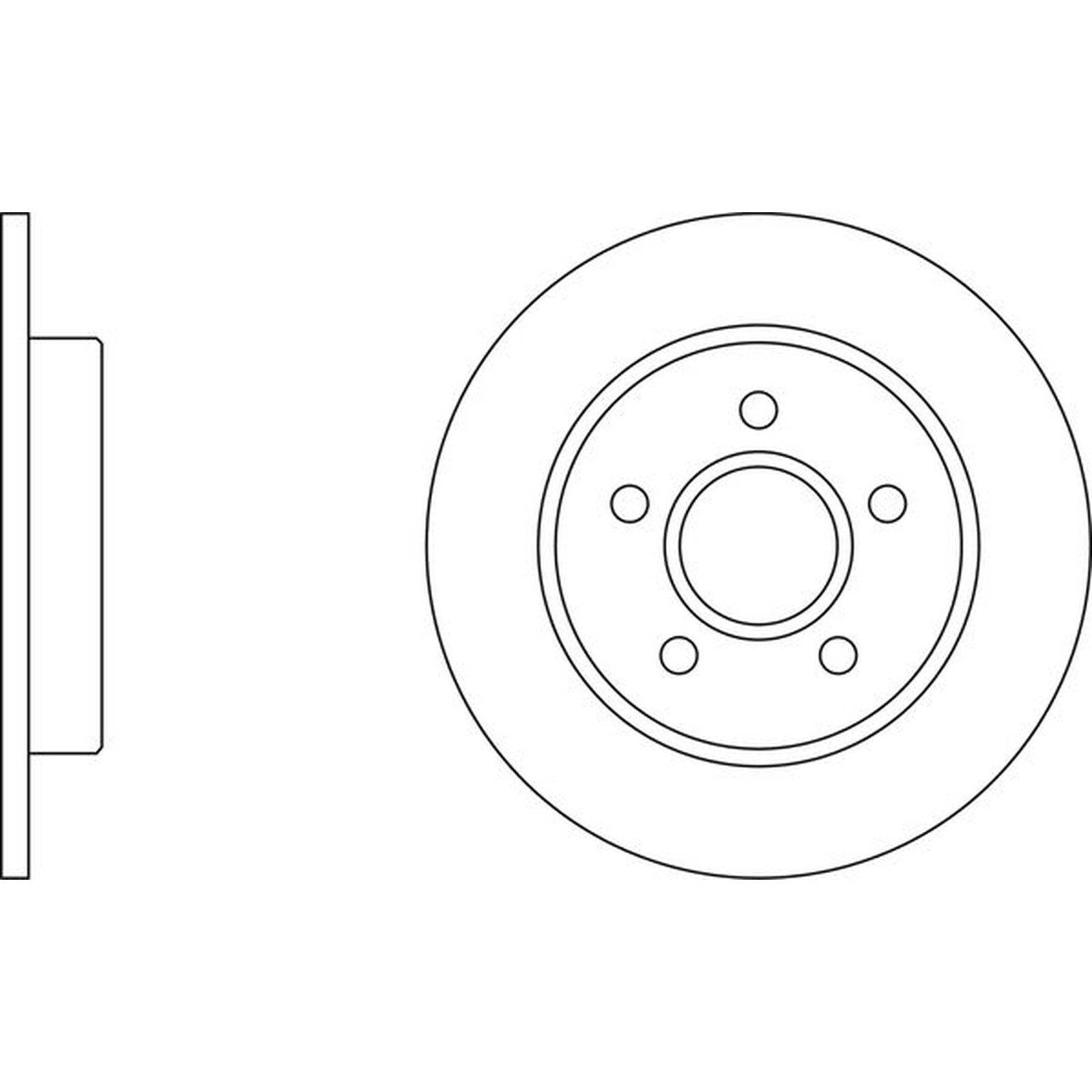 Apec Blue Brake Disc – Rear SDK6119 Fits Ford – Fits C-MAX & Focus – OE Spec.