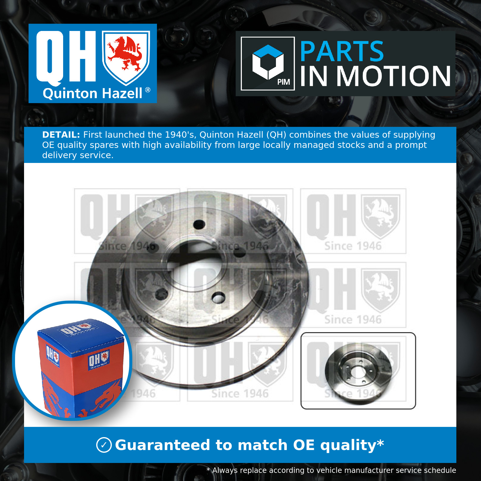 2x Brake Discs Pair Solid fits FORD FOCUS Mk3 Rear 13 to 17 KDDA 271mm Set QH