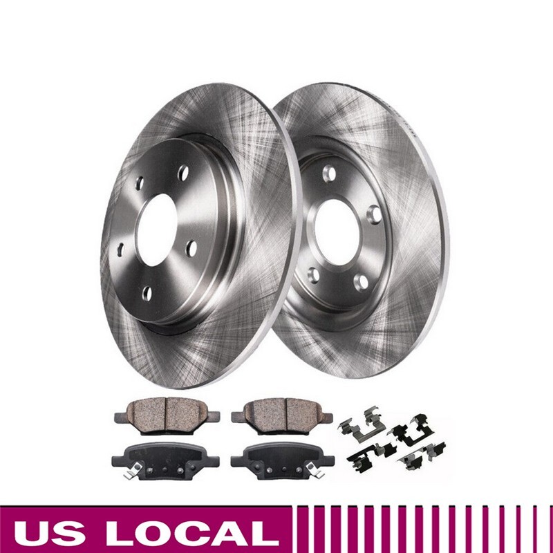 For CHEVROLET IMPALA Rear Brake Rotor Pads 2011 2012 2013 Disc Set Direct Fit