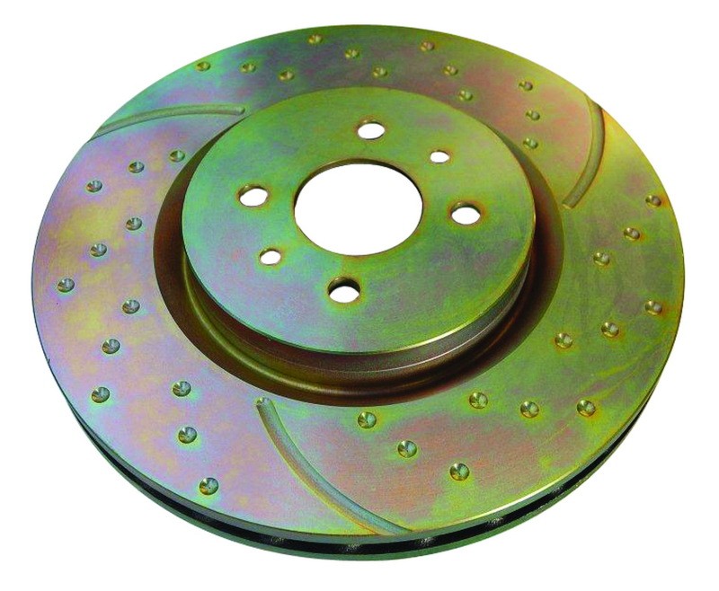 EBC Sport Slotted Front Rotors Grey Cast Iron for 2007-17 Mini Cooper Base L3/L4