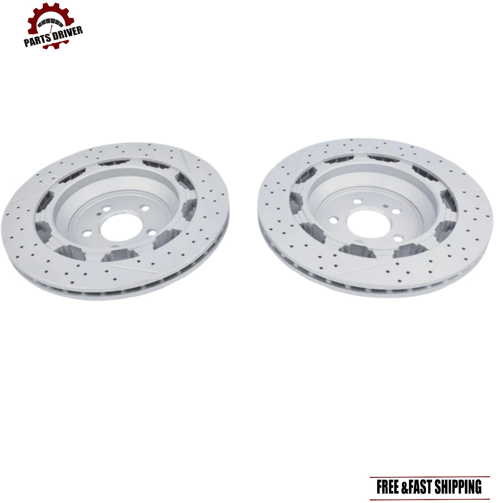 Fit For Mercedes-benz S63 S65 W560 S650 AMG 2Pcs Rear Brake Rotors A2224232012